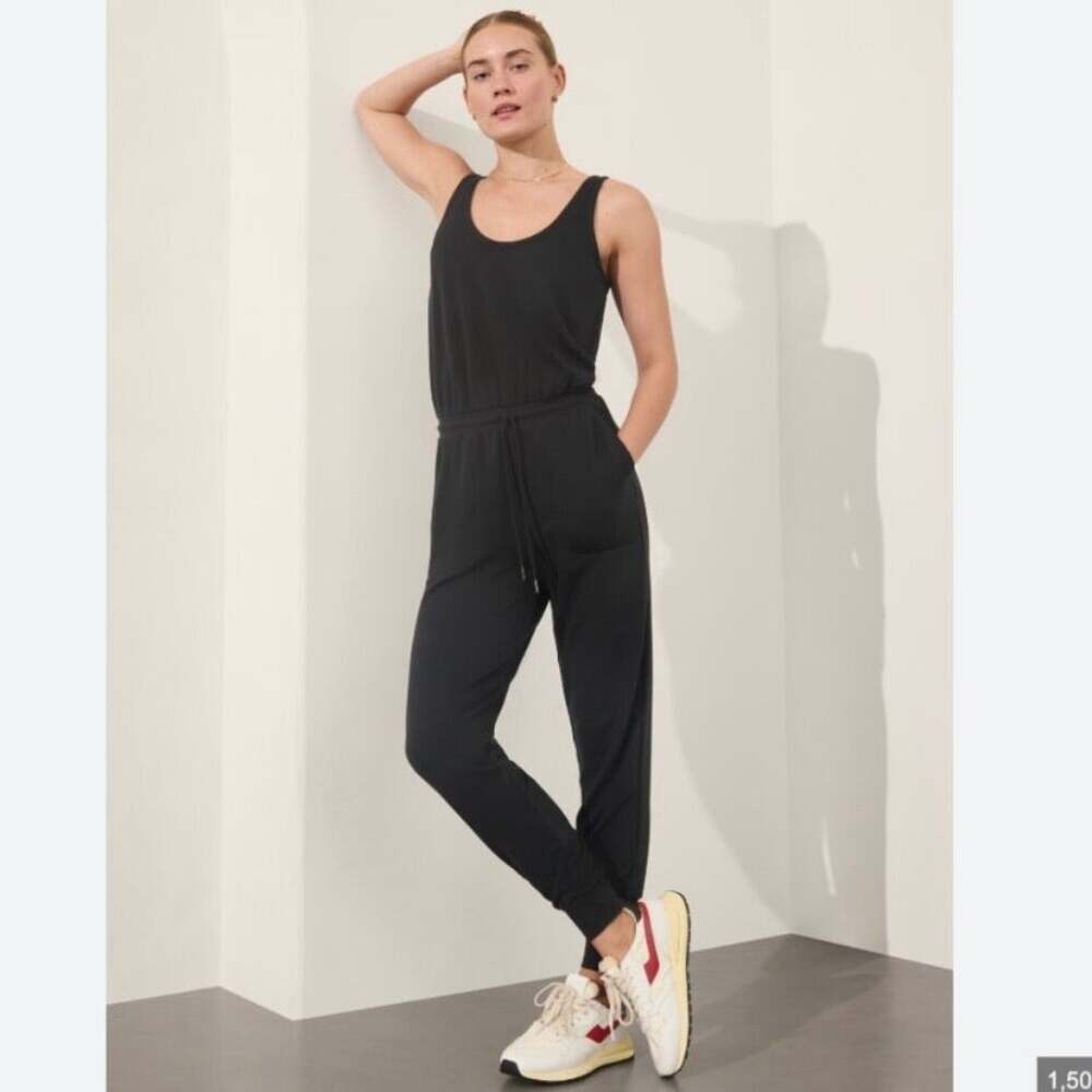 Athleta Black Balance Jumpsuit Sz.M